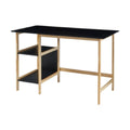 **Bureau en bois avec étagères, design moderne**