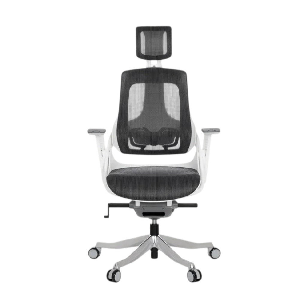 **Titre technique : Chaise de bureau ergonomique avec support lombaire et têtière réglable**