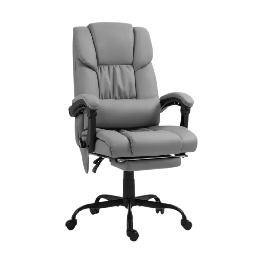 **Chaise de bureau ergonomique avec accoudoirs réglables et rembourrage en cuir synthétique**